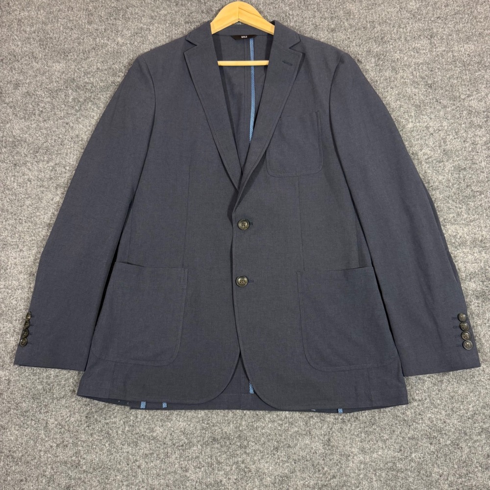 Haggar Smart Wash Performance Tech Blazer Mens S 36/38 Unstructured Stretch EUC